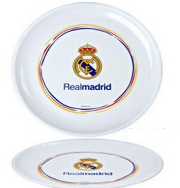 PLATO MELAMINA REAL MADRID SET 2ud 22cm