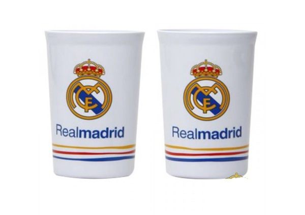 VASO MELAMINA REAL MADRID SET 2ud 250ml