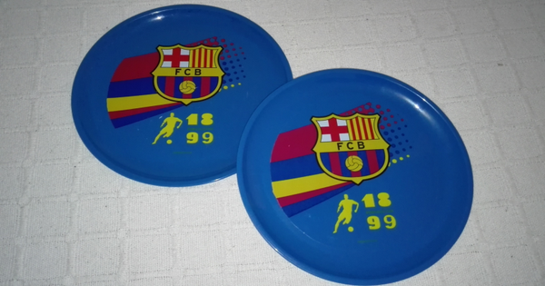 PLATO MELAMINA FC BARCELONA SET 2ud 22cm