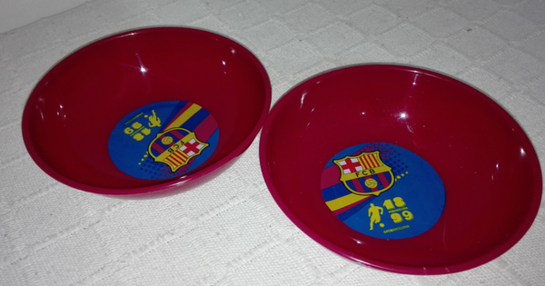 BOL MELAMINA FC BARCELONA SET 2ud 15cm