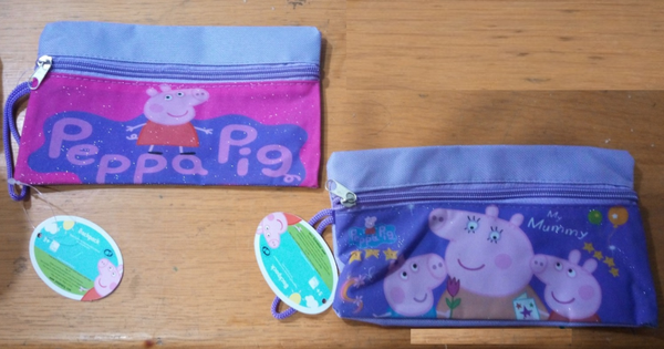ESTUCHE PLANO PEPPA PIG GLITTER