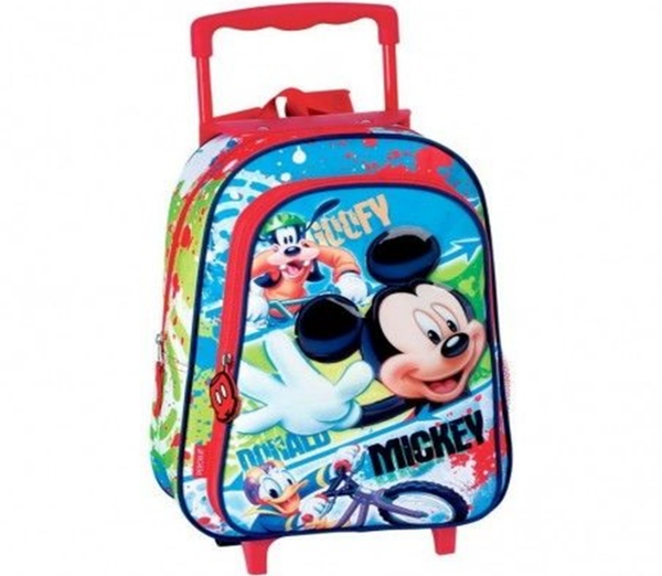 MOCHILA CARRO INF. MICKEY 31x24cm