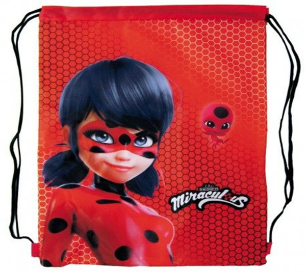 SACO CUERDAS GRANDE LADYBUG 33x44cm