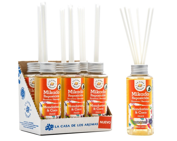 AMBIENTADOR MIKADO MANDARINA & COCO 100ml (6)