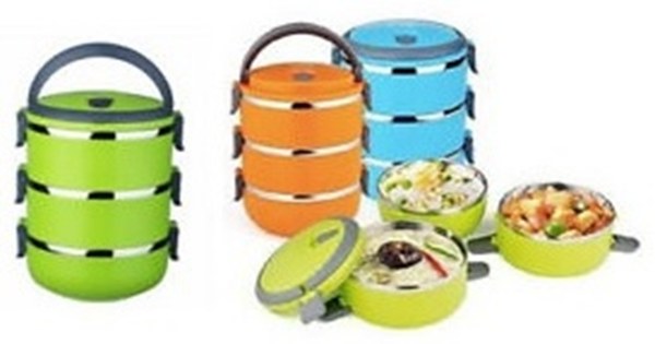 FIAMBRERA INOX. HERMETICA TRIPLE 2100ml
