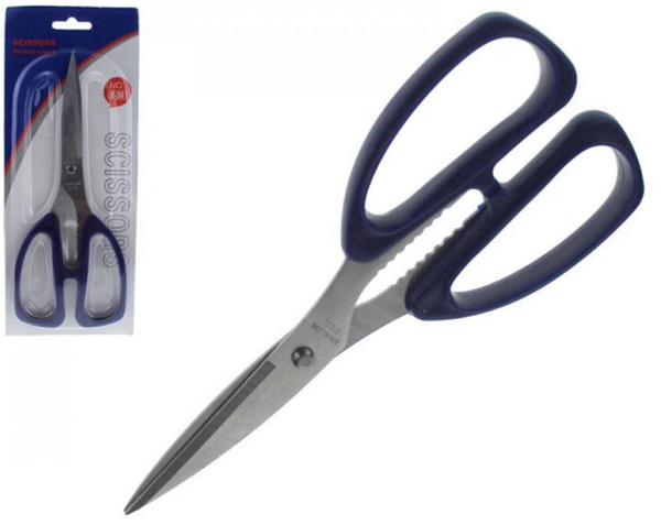 TIJERA COCINA AZUL BLISTER
