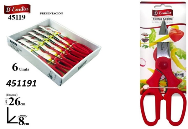 TIJERAS COCINA INOXIDABLE
