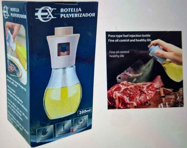 ACEITERA CRISTAL SPRAY INOX. 200ml