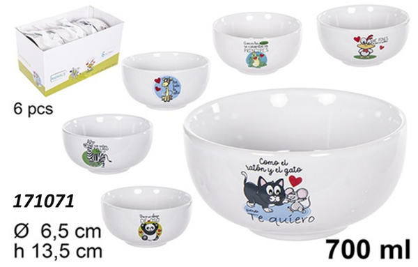 CUENCO CERAMICA MENSAJE ANIMALES (6)