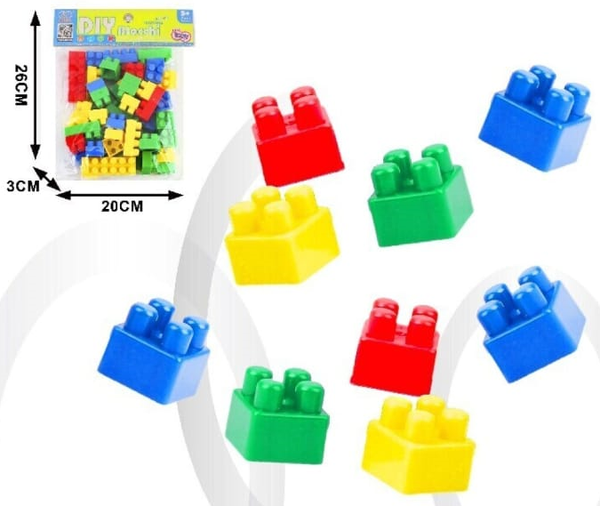 BLOQUES PIEZAS CUBOS GRANDES BOLSA