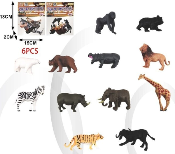 ANIMALES SELVA BOLSA