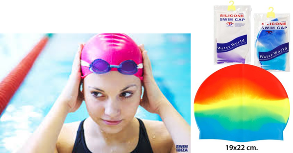 GORRO NATACION SILICONA 4SURTIDOS