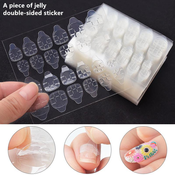 PEGAMENTO GELATINA PARA UÑAS 24pz
