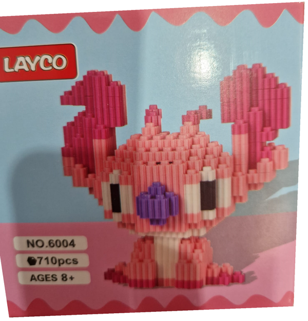 JUEGO CONSTRUCCION LILO & STITCH ROSA