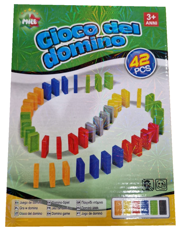 JUEGO PIEZAS DOMINO COLORES