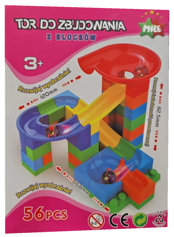 PISTA CIRCUITO CANICAS 56pz