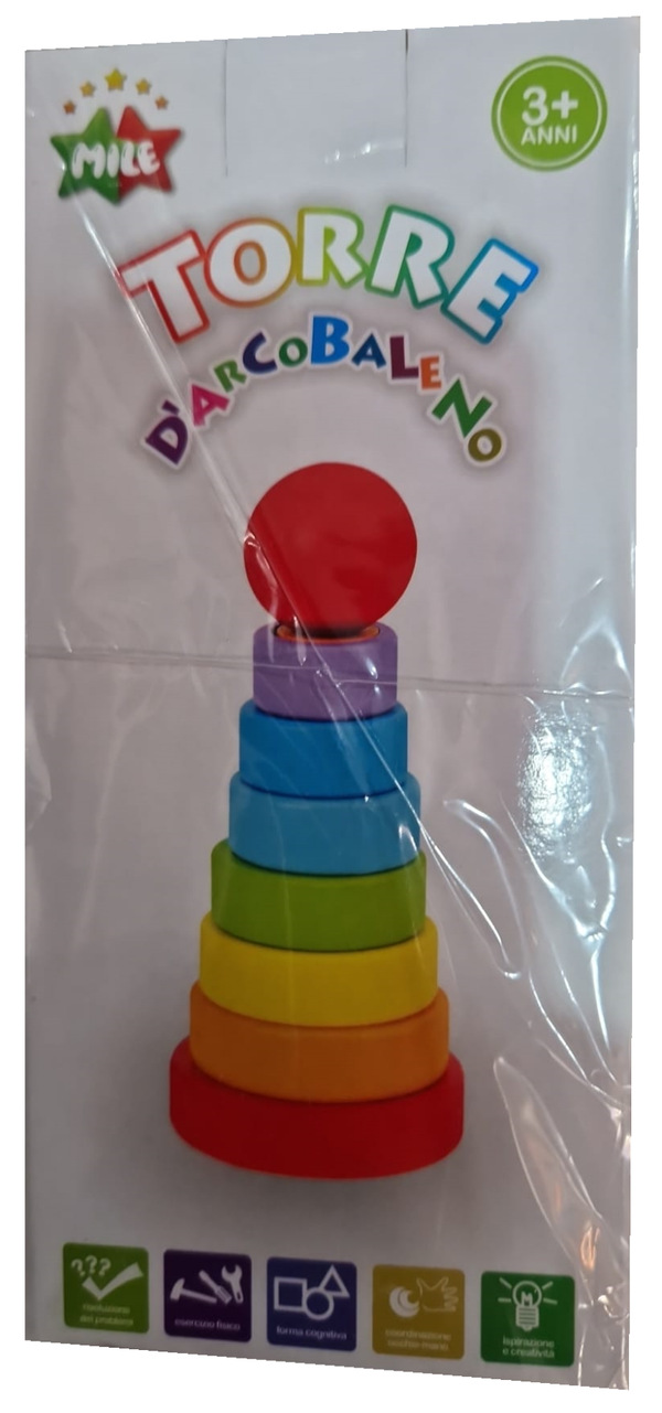 TORRE ANILLAS APILABLES MADERA