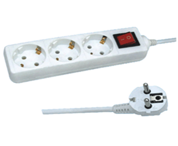 ALARGADERA 3 TOMAS CON INTERRUPTOR