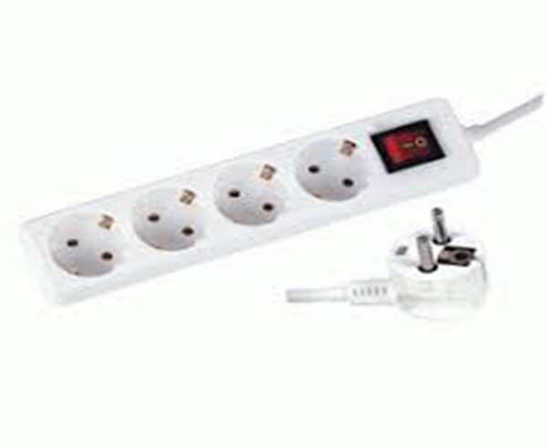 ALARGADERA 4 TOMAS CON INTERRUPTOR