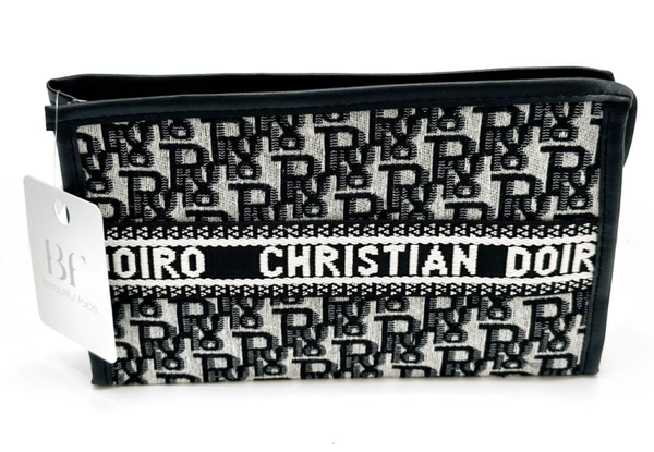 NECESER DECORADO BLANCO/NEGRO 25x15cm