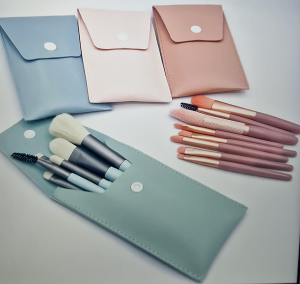SET BROCHAS MAQUILLAJE 8pz FUNDA