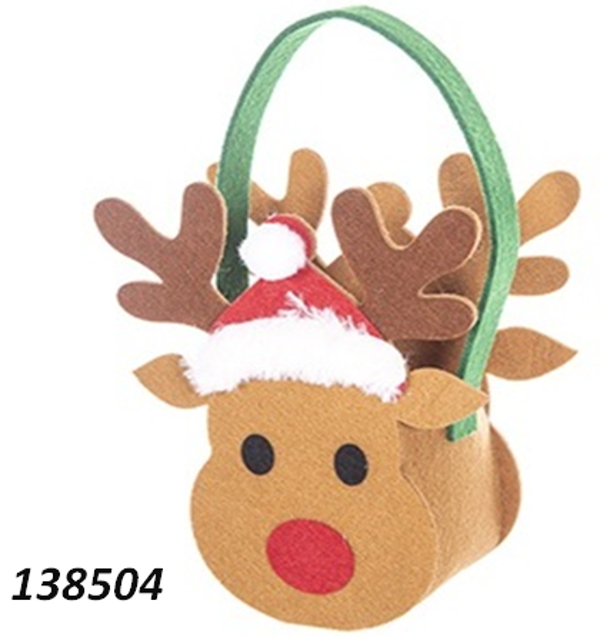 CESTA FIELTRO NAVIDAD RENO