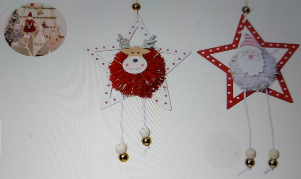 FIGURA COLGANTE MADERA 2SURTIDAS