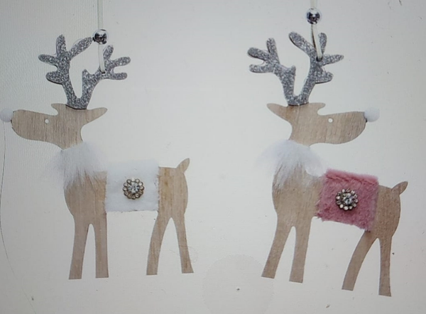 FIGURA COLGANTE RENO MADERA 2SURTIDAS