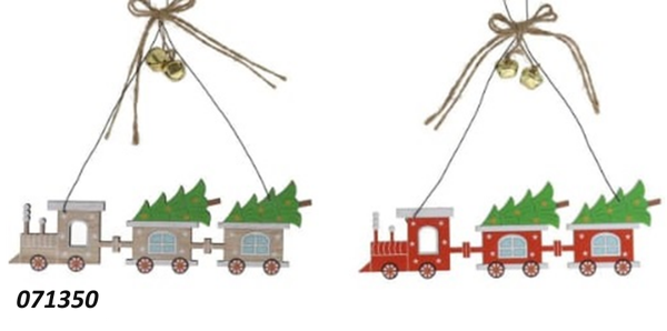 COLGANTE MADERA TREN ARBOL 2SURTIDOS