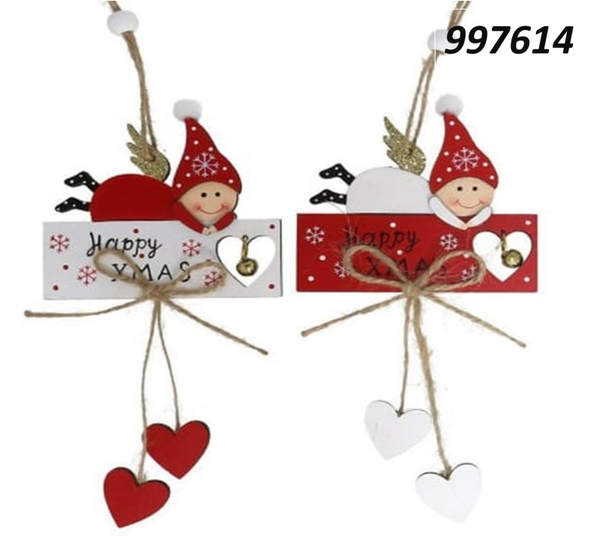 LETRERO MADERA HAPPY XMAS