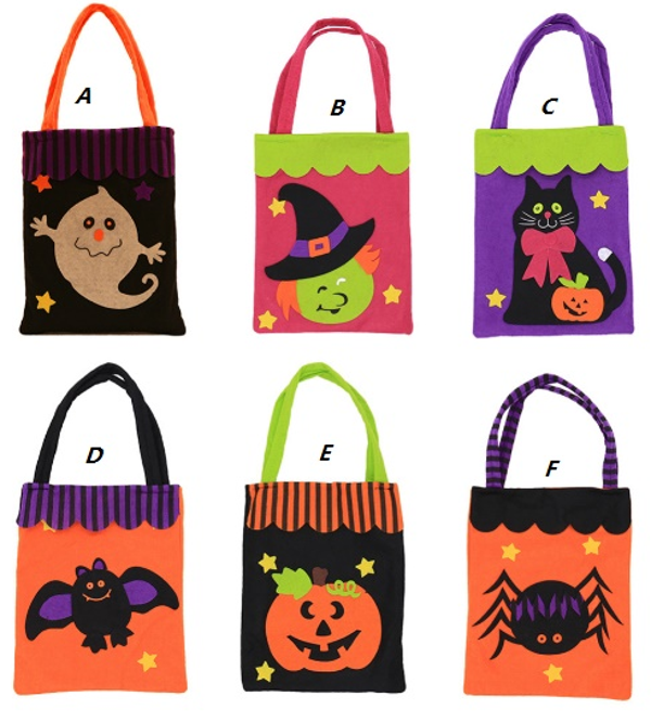 BOLSA FIELTRO HALLOWEEN 6SURTIDAS