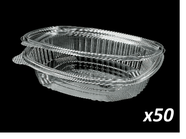 RECIPIENTE TRANSPARENTE TAPA 50ud