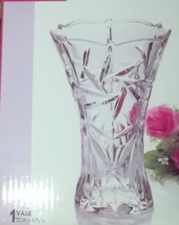 FLORERO CRISTAL TALLADO 25cm