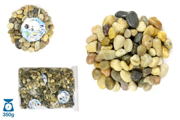 PIEDRAS DE RIO DECORACION BOLSA