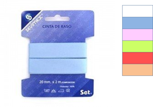 CINTA DE RASO BLISTER SURTIDA (12)