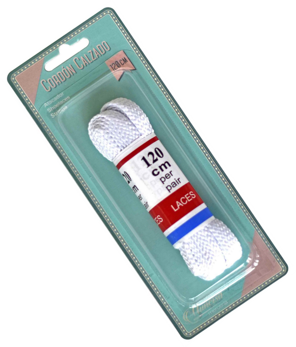 CORDON ZAPATO PLANO BLANCO 120cm (12)