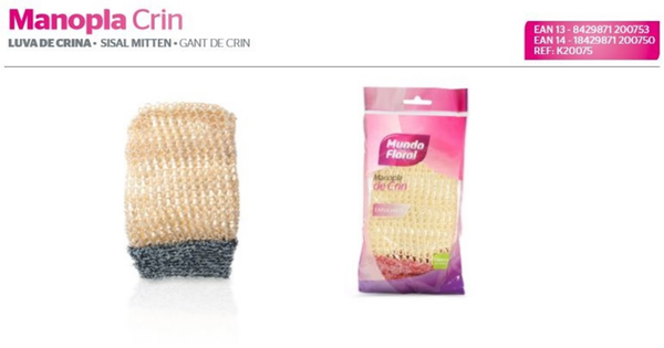 MANOPLA BAÑO CRIN FLORAL (30)