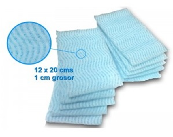 ESPONJA JABONOSA DESECHABLE 12x20cm 10ud (12)
