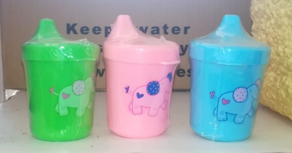 VASO APRENDIZAJE PLASTICO 3COLORES
