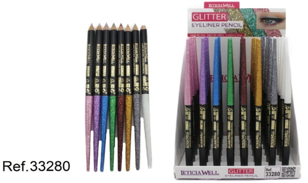 LAPIZ DE OJOS GLITTER SURTIDO (48)