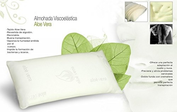 ALMOHADA VISCOELASTICA ALOE VERA