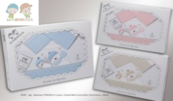 MANTA CUNA CAJA REGALO 60x120cm