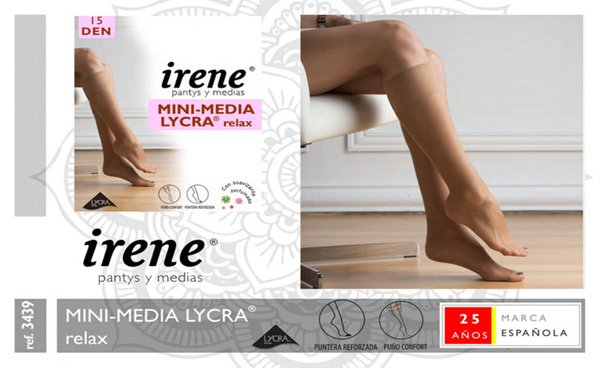 MINI MEDIA LYCRA 15DEN RELAX IRENE SCALA 1PAR (12)