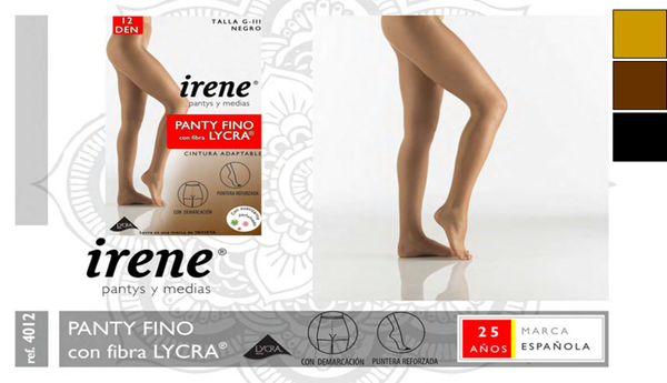 PANTY FIBRA IRENE LYCRA 12DEN (12)