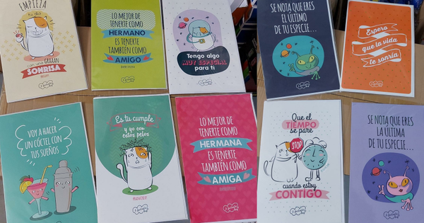 TARJETA FELICITACION FRASES 23x33cm
