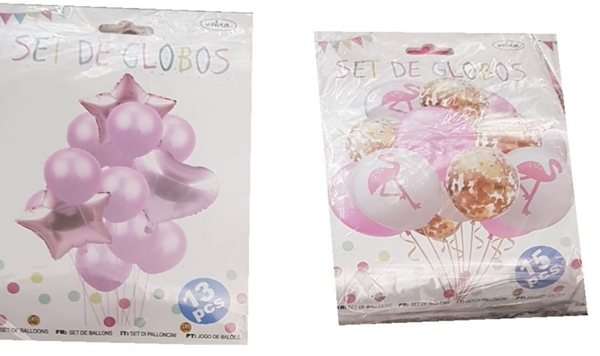 SET DE GLOBOS FIESTA SURTIDOS