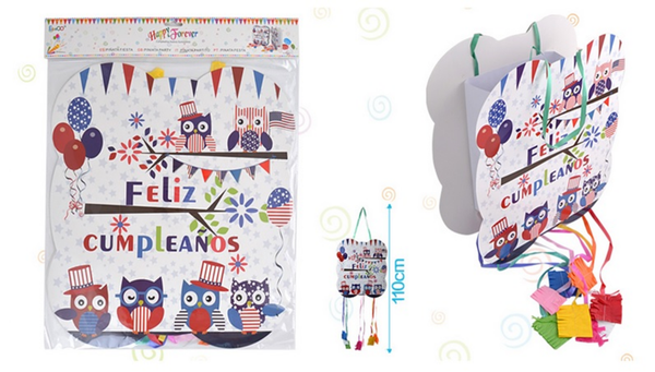 PIÑATA CARTON DECORADA 110cm