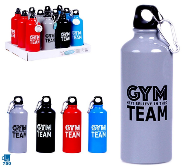 BOTELLA ALUMINIO SPORT MOSQUETON 750ml