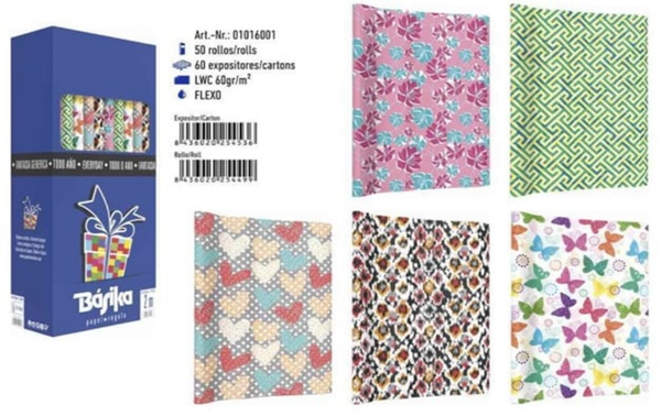 PAPEL DE REGALO UNISEX 2mx70cm (50)