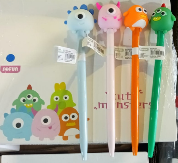 BOLIGRAFO SOFT CUTE MONSTERS (24)